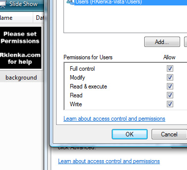 SideAmp for Windows Sideshow and sidebar gadget permissions